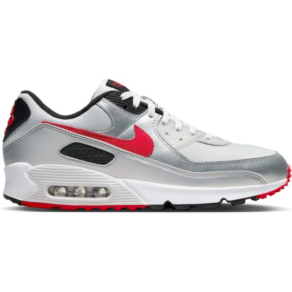 Nike Air Max 90 Icons Silver Bullet (DX4233-001) серебрянного цвета