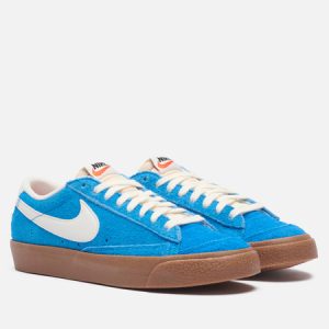 кроссовки Nike Wmns Blazer Low '77 Vintage (FQ8060-400) синего цвета