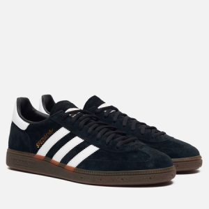 кроссовки adidas Handball Spezial (KROSSOVKI-ADIDAS-ORIGINALS-HANDBALL-SPEZIAL-CORE-BLACK-WHITE-GUM-04) черного цвета