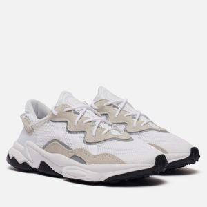 кроссовки adidas Ozweego (KROSSOVKI-ADIDAS-ORIGINALS-OZWEEGO-WHITE-WHITE-CORE-BLACK) белого цвета