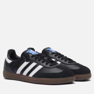 кроссовки adidas Samba OG (KROSSOVKI-ADIDAS-ORIGINALS-SAMBA-OG-BLACK-WHITE-GUM-010_450X450.JPG) черного цвета