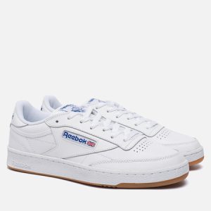 кроссовки Reebok Club C 85 (MUZHSKIE-KROSSOVKI-REEBOK-CLUB-C-85-WHITE-ROYAL-GUM-1-3_450X450.JPG) белого цвета