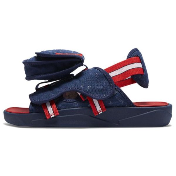 Air Jordan Paris Saint-Germain x Jordan LS Slide Midnight Navy Red     - (DJ2992-400)