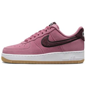 Nike Air Force 1 07 SE Desert Berry Fleece Pink Black Burgundy-Crush (DQ7583-600)