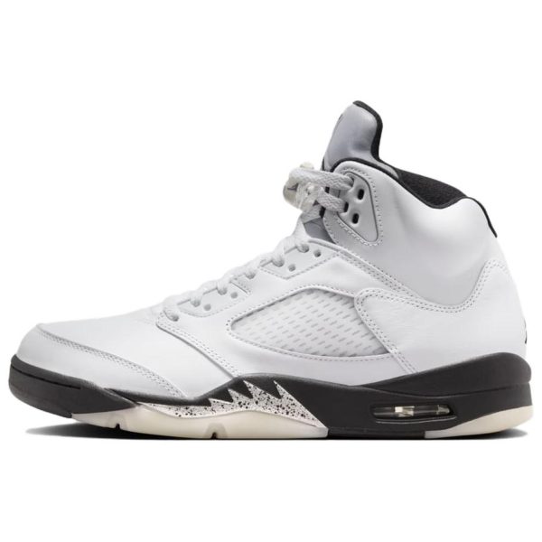 Air Jordan 5 Retro White Black   Sail Metallic-Silver (DD0587-110)