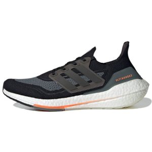 adidas UltraBoost 21 Black Screaming Orange Core-Black Blue-Oxide (FY0389)