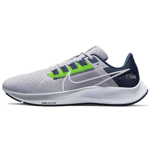 Nike NFL x Air Zoom Pegasus 38 Seattle Seahawks Grey Wolf-Grey College-Navy (DJ0854-001)