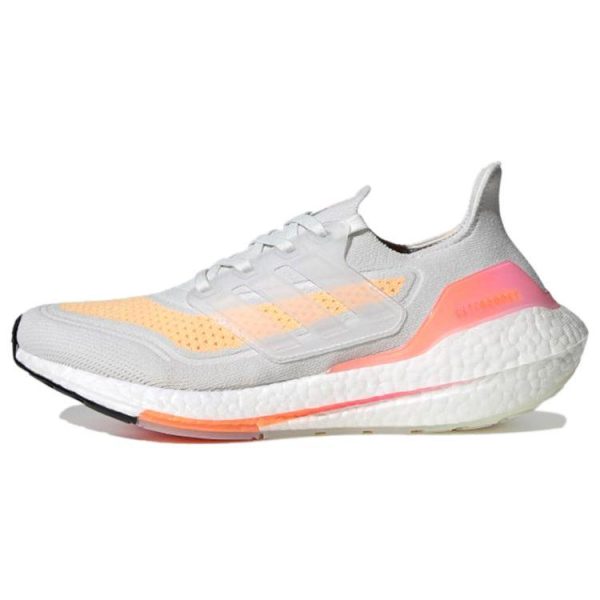 adidas UltraBoost 21 White Acid Orange   Crystal-White (FY0400)