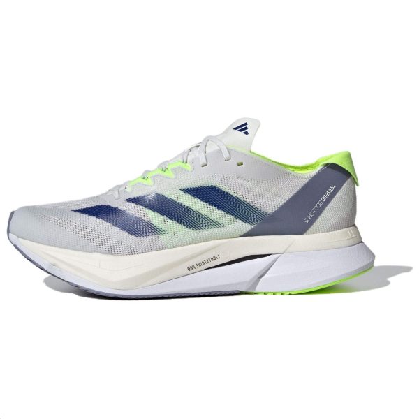 adidas Adizero Boston 12 White Royal Lucid Lemon   Crystal-White Royal-Blue (IE8493)