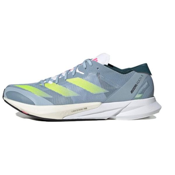 Adidas Adizero Adios 8 Wonder Blue Lucid Lemon   Lucid- (H03615)