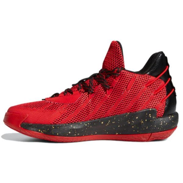 Adidas Dame 7 Chinese New Year   Red Scarlet Gold-Metallic (FY3442)