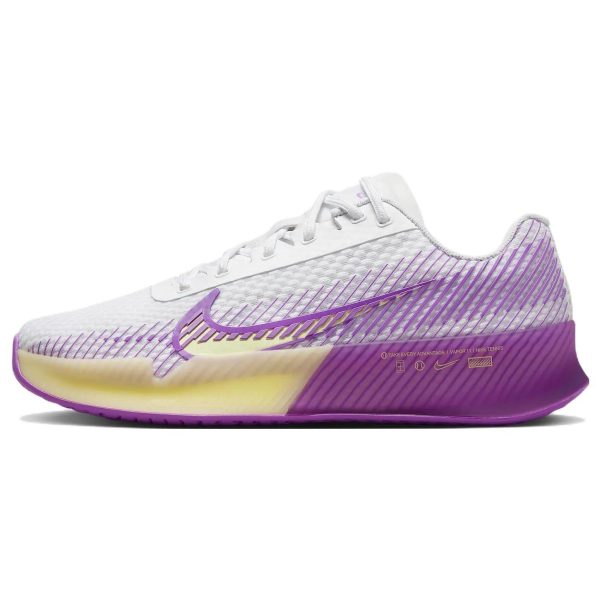 NikeCourt Air Zoom Vapor 11 HC White Fuchsia Dream   Black Citron-Tint (DR6965-101)