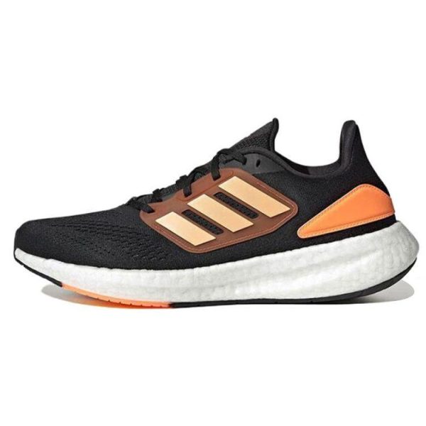 adidas PureBoost 22 Black Acid Orange Core-Black Preloved-Red (HQ8586)