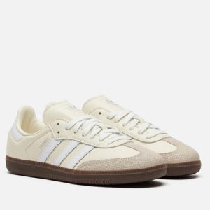 кроссовки adidas Samba OG (JR8166) бежевого цвета