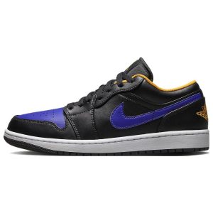 Air Jordan 1 Low Lakers  Dark-Concord Taxi (553558-07540)