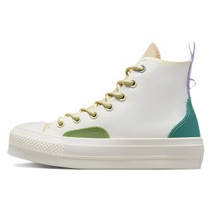 Converse Chuck Taylor All Star Lift Platform High Colorblock Overlay -   Algae Coast Cream Egret Oat-Milk A (05127C42)