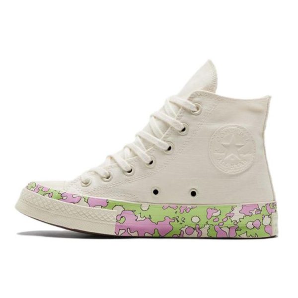 Converse Chuck 70 High Crafted Florals Cream Egret Beyond-Pink A (01187C35)