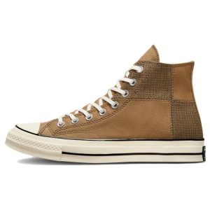 Converse Chuck 70 High Houndstooth Patchwork  Sand-Dune Egret A (03278C35)
