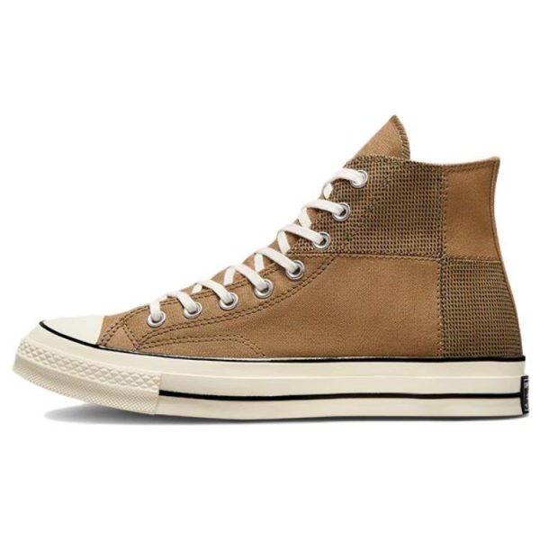 Converse Chuck 70 High Houndstooth Patchwork  Sand-Dune Egret A (03278C35)