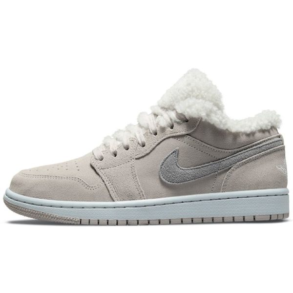 Air Jordan 1 Low SE Sherpa Fleece Grey College-Grey Particle-Grey (DO0750-00236)
