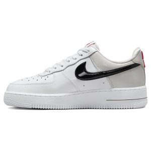 Nike Air Force 1 07 Essential White Iron Ore Patent   Light-Iron-Ore Black (DQ7570-00138)