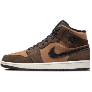 Air Jordan 1 Mid SE Dark Chocolate    Archaeo-Brown Black (DC7294-20044)