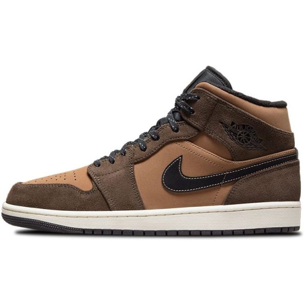 Air Jordan 1 Mid SE Dark Chocolate    Archaeo-Brown Black (DC7294-20044)