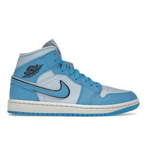 Air Jordan 1 Mid SE Ice Blue   Black Sail Dark-Powder-Blue (DV1302-40038)