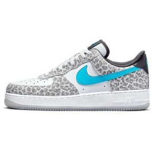 Nike Air Force 1 Low Premium Snow Leopard White Pure Platinum Light-Blue-Fury (DJ6192-00145)