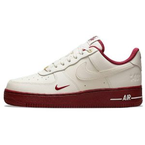 Nike Air Force 1 07 SE 40th Anniversary    Sail Team Red Cream Metallic-Gold Black (DQ7582-10041)
