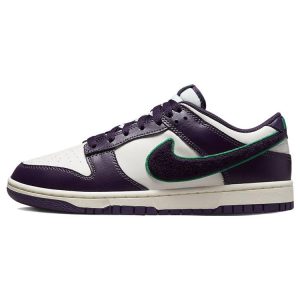 Nike Dunk Low Chenille Swoosh Grand Purple White Sail Neptune-Green (DQ7683-10041)