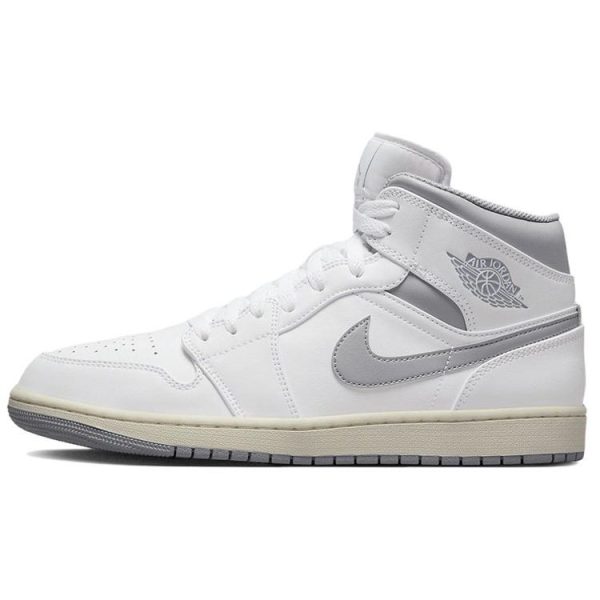 Air Jordan 1 Mid Neutral Grey   White Stealth (554724-13545)