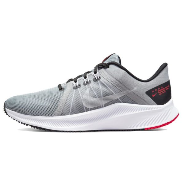 Nike Quest 4 Light Smoke Grey Black Siren-Red White (DA1105-00744)