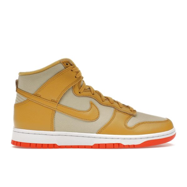 Nike Dunk High Wheat Gold Tan Team-Gold Safety-Orange (DV7215-70041)