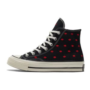 Converse Chuck 70 Embroidered Lips High Love Me -    University-Red Egret A (01600C36)