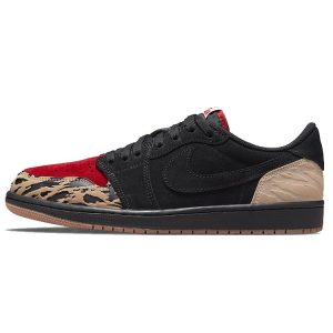 SoleFly x Air Jordan 1 Low Retro OG SP Everglades Black Sport-Red Desert (DN3400-00143)