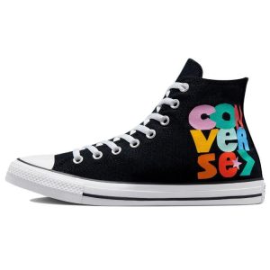Converse   Chuck Taylor All Star High Happy Faces Black White Light-Dew (172864C36)
