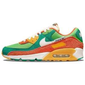 Nike Air Max 90 SE Running Club    Roma Green Sail Orange Mean-Green (DC9336-30043)