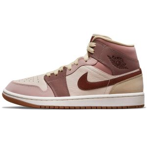 Air Jordan 1 Mid SE Dark Pony Smoky Mauve Tan Barely-Orange Pale-Ivory (DO7440-82144)