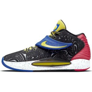 Nike KD 14 Pop Art Black White Yellow-Strike (CW3935-00444)