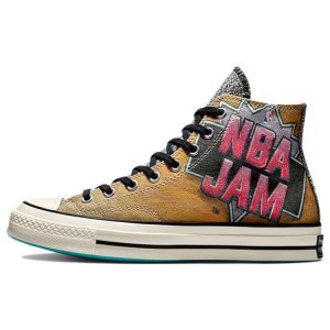 Converse NBA Jam x Chuck 70 High Hardwood Floor Brown Solar-Red Electric-Aqua (171692C35)