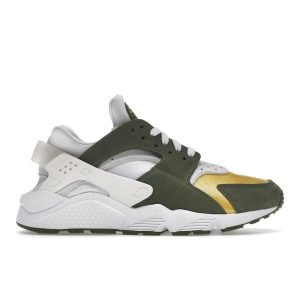 Nike Stussy x Air Huarache LE Dark Olive 2021 Green White Varsity-Maize (DD1381-30039)