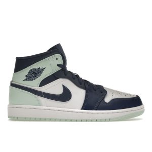 Air Jordan 1 Mid Blue Mint Mystic-Navy Mint-Foam White (554724-41342)