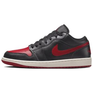 Air Jordan 1 Low Bred Sail Black Gym-Red (DC0774-06144)
