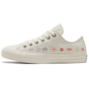Converse Chuck Taylor All Star Low Embroidered Floral -   Egret    A (01595C35)