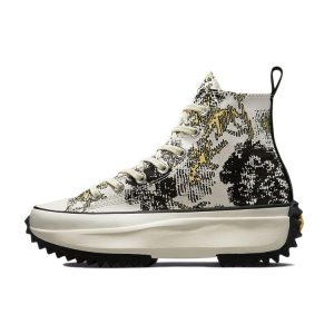 Converse Run Star Hike High Floral Fusion -   Saturn Gold White Black Egret (171399C44.5)