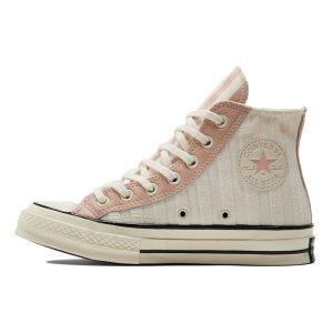 Converse Chuck 70 Striped High Terry Cloth   Cream Egret Pink-Clay (572701C35)