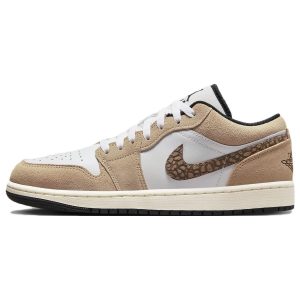 Air Jordan 1 Low SE Brown Elephant   Hemp Metallic-Gold White (DZ4130-20144)