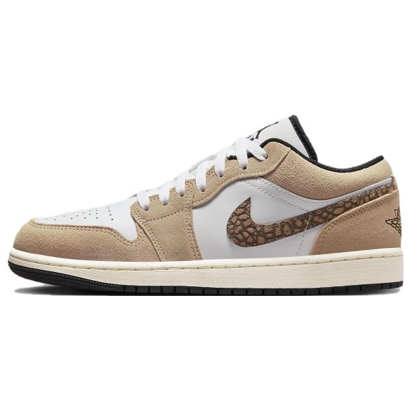 Air Jordan 1 Low SE Brown Elephant   Hemp Metallic-Gold White (DZ4130-20144)
