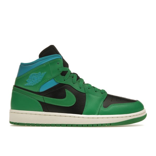 Air Jordan 1 Mid Lucky Green Aquatone (BQ6472-03340)